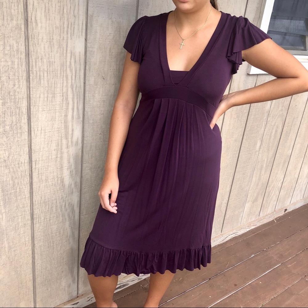 Old Navy jersey knit Purple dress size medium